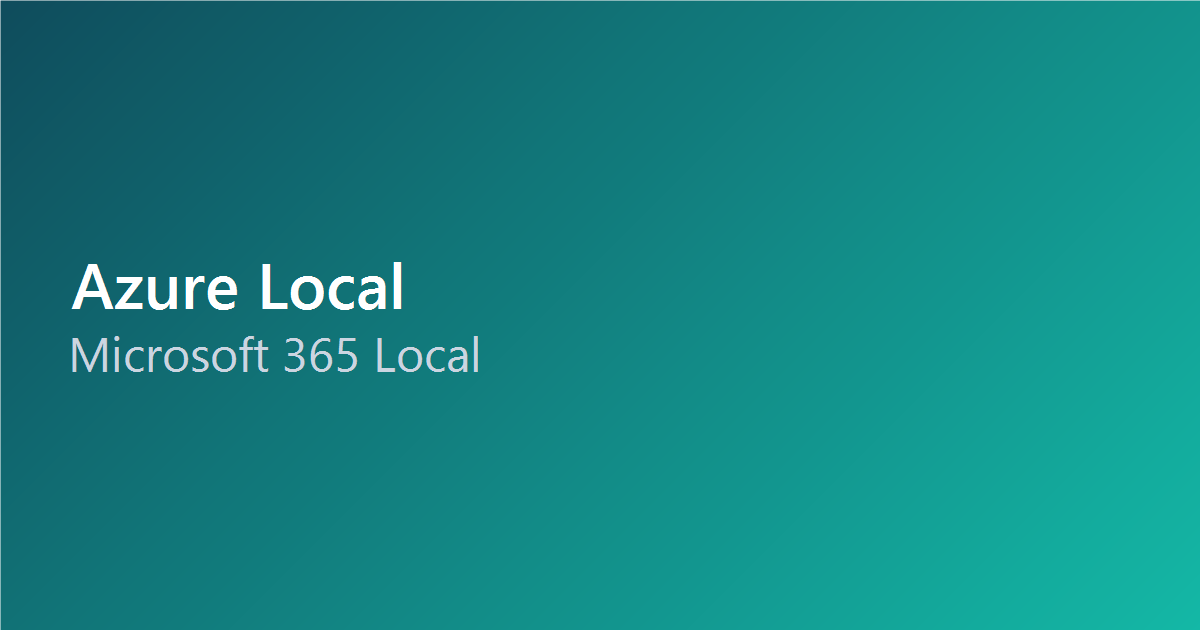 Microsoft 365 Local: Running Exchange and SharePoint On Your Terms